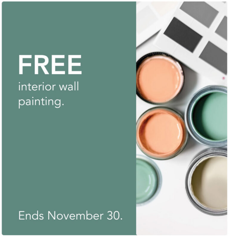 FREE INTERIOR WALL PAINTING