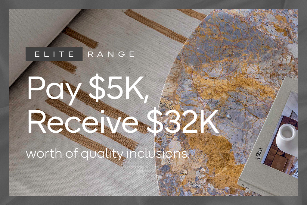 Spend $5K to receive up to $32K of upgrades in Victoria!